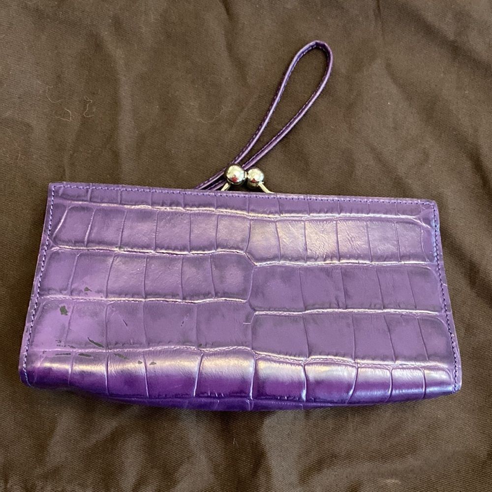 Burberry vintage wristlet purple leather impeccable - Picture 5 of 9